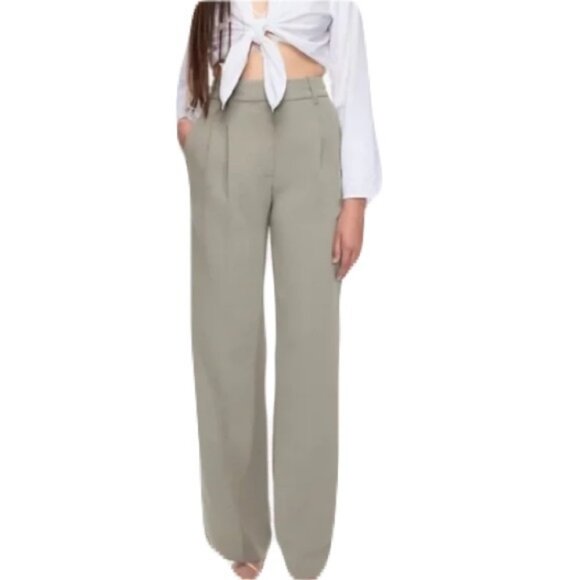 Wilfred Pants - Aritzia Wilfred Effortless Pants Sage Green Size 0